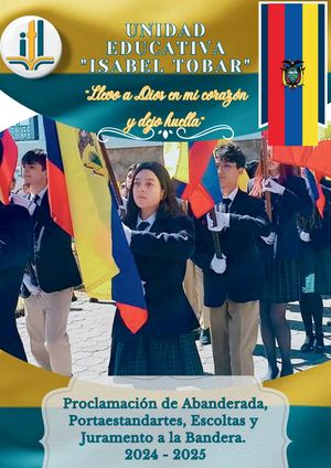 Semblanza de la Unidad Educativa Isabel tobar (ITL) 2024 - 2025