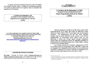 AMFAR A15 204 Projet d'agrandissement de la mairie (1980)