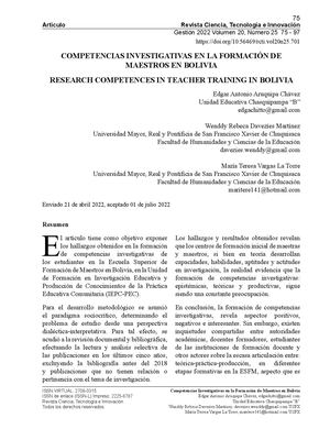 Competencias Investigativas En La Formacion De Mae Comprimido