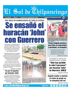 El Sol De Chilpancingo 28 Septiembre 2024