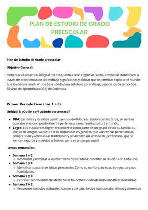 Calaméo - Plan De Estudio De Preescolar Pdf
