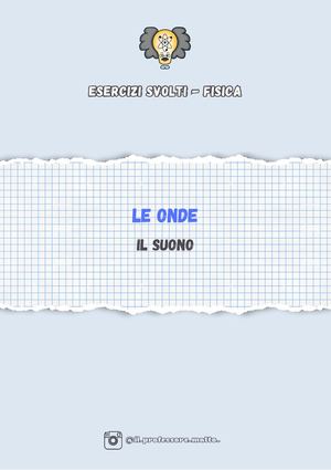 FISICA - ESERCIZI SVOLTI - Il Suono