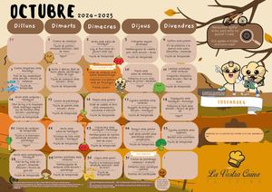 Menús octubre 2024