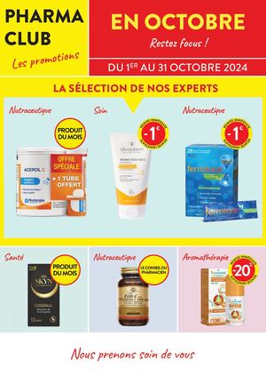 PHARMACLUB LES PROMOTIONS - Octobre 2024
