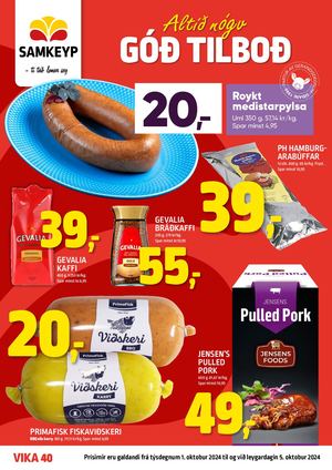 Samkeyp tilboðsblað vika 40 2024