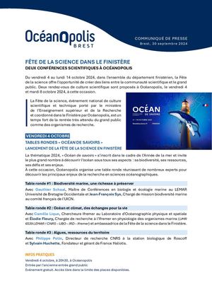 Cp les conférences de la Fête de la Science