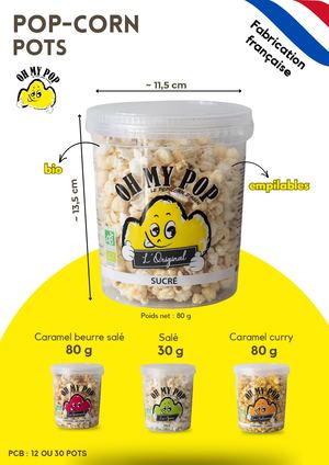 Compléments d'informations pots pop-corn Oh My Pop !