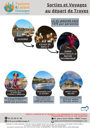 Voyages Au Départ De Troyes