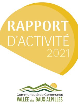 Rapport d'activité 2021 CCVBA