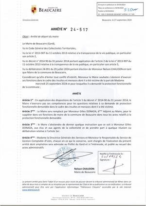 Fichier Parution Des Arrêtés 24 517 à 24 523 Du 30 09 2024