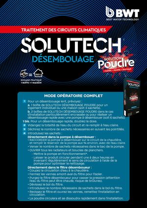 Solutech Desembouage Poudre Mode Operatoire