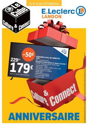 Anniversaire 2024-Le Cube E.Leclerc de Langon