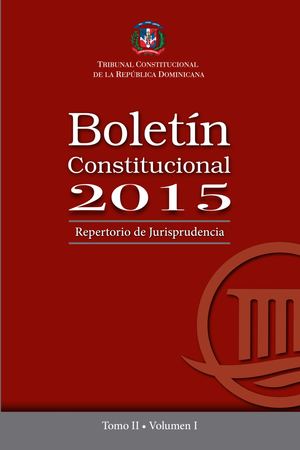 Repertorio de jurisprudencia 2015 Tomo II Vol.  I