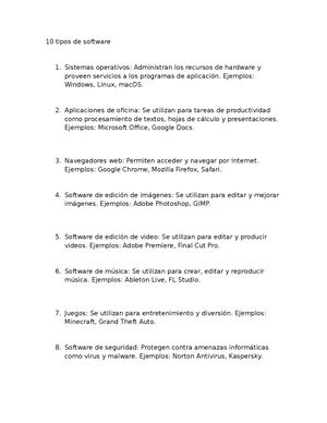 10 Tipos De Software