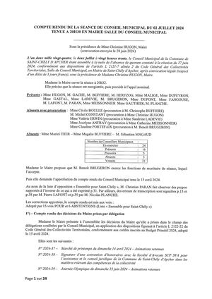 Compte Rendu Du Cm Du 02 07 2024