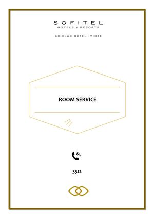 Menu Room Service