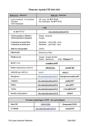 2024 2025 Mémento Cdi