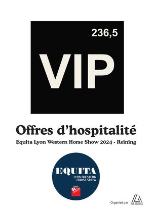 Equita Lyon Western Show 2024 - Offres Hospitalité