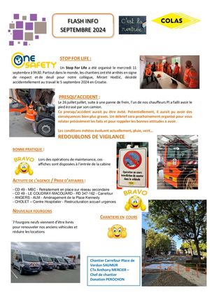 8 Flash Info Septembre 2024