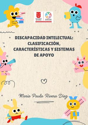 Discapacidad Intelectual Clasificación, Características Y Sistemas De Apoyo