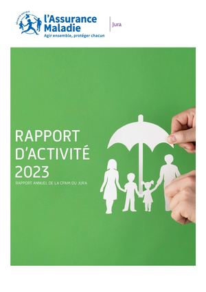 RAPPORT D'ACTIVITÉ 2023 - CPAM DU JURA