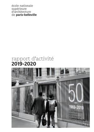 Rapport d'activité 2019-2020 de l'Énsa-PB