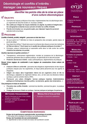 Déontologie Et Conflits Dintérêts Manager Ces Nouveaux Risques