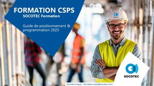 Socotec Formation Construction Calendrier SPS 2025