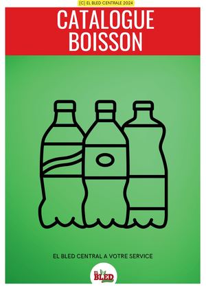 Catalogue Boissons