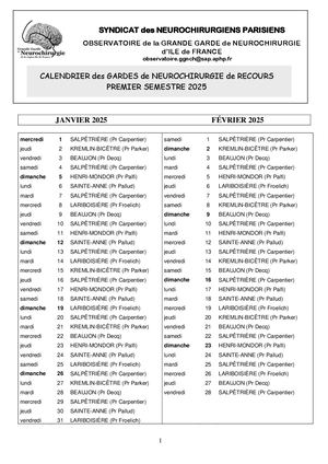calendrier_de_grande_garde_de_neurochirurgie_de_recours_pour_le_1er_semestre_2025