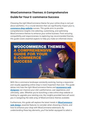 Best Woo Commerce Themes For Online Shopping Websites In 2024