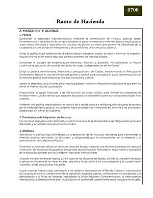 Presupuesto De Hacienda 2024