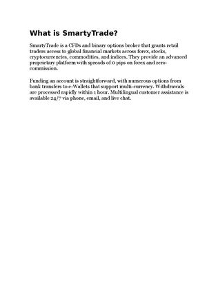 What Is SmartyTrade?