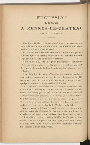 Bulletin De La Societe Etudes Scientifiques De Aude 1906
