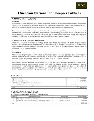 Presupuesto 2024 Dinac