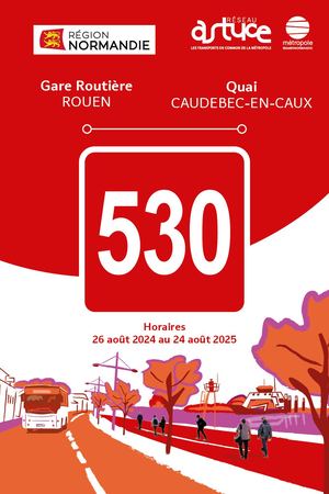 Ligne 530 ROUEN > CAUDEBEC-EN-CAUX