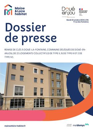 Dossier de presse  - Doué-la-Fontaine : Remise de clés