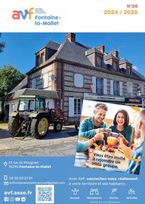 Avf Fontaine La Mallet Livret 28  2024 / 2025