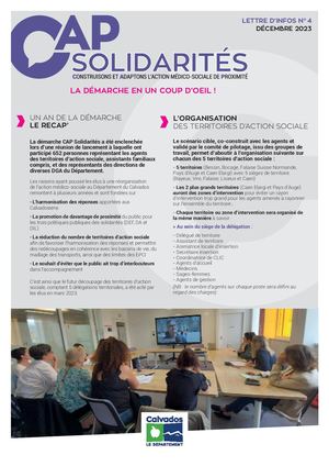 Lettre info CAP Solidarités N°4 - Décembre 2023