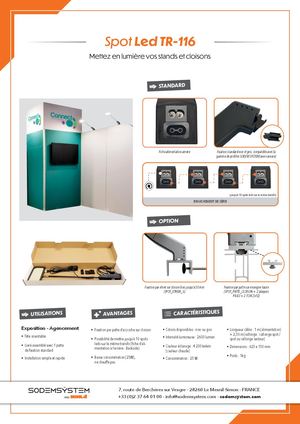 Fiche produit Spot TR116