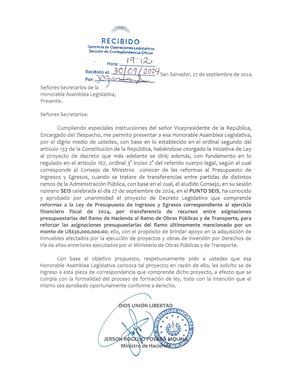 Reforma En Presupuesto De Obras Públicas Octubre 2024