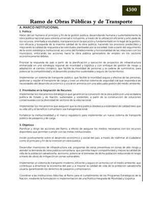 Presupuesto De Obras Públicas 2024