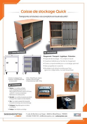 Fiche produit Caisse Quick