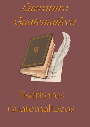 Literatura y escritores Guatemaltecos