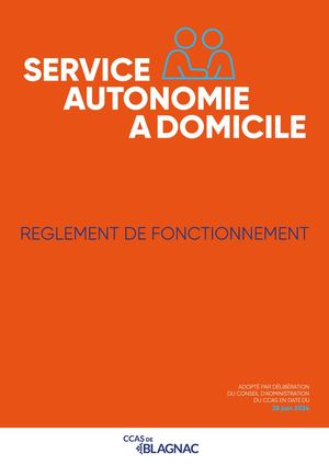 Reglement Interieur Maintien à domicile