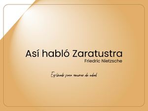 Así Habló Zaratustra para Niños -  Friedrich Nietzsche