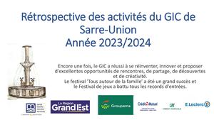 Rétrospective 2023 Des Activités Du Gic De Sarre Union
