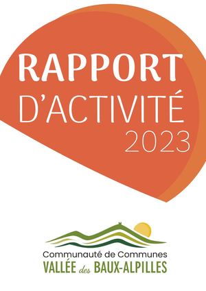 Rapport d'activité Communauté de communes Vallée des Baux-Alpilles 2023