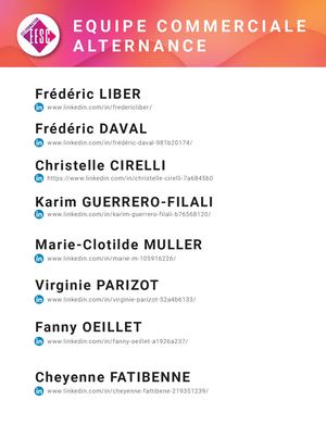 Equipe commerciale Alternance