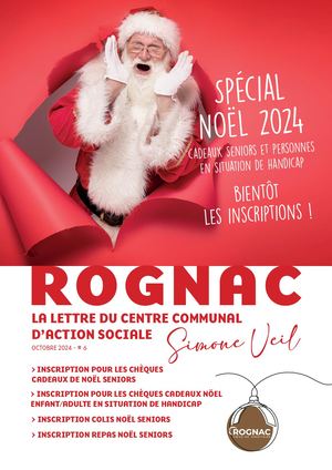 Lettre CCAS - Inscriptions prestations Noël 2024